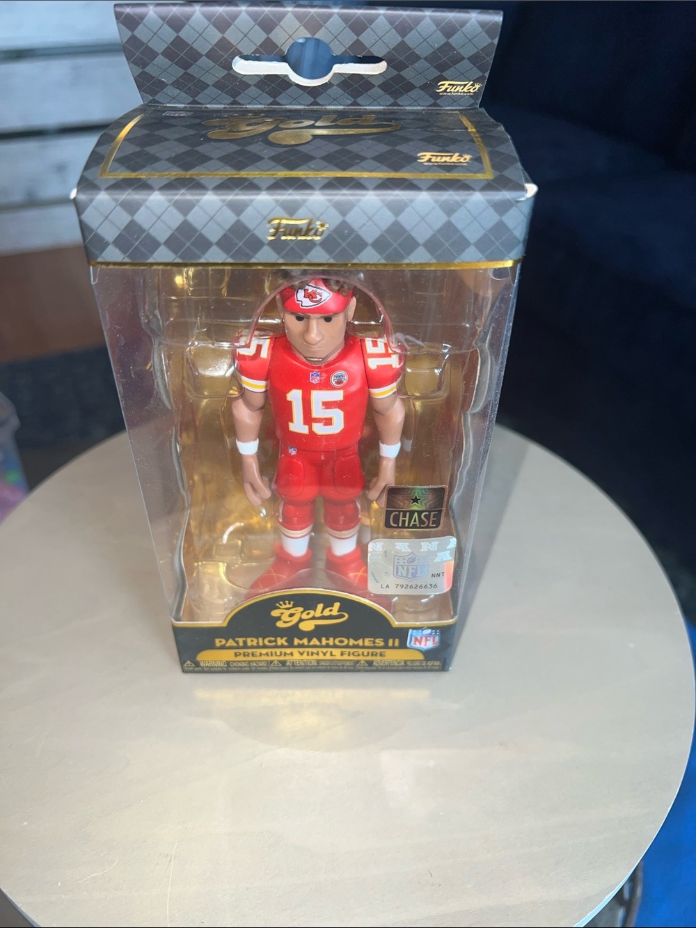 Patrick Mahomes Funko Gold – CHASE Edition – NFL Premium Vinyl – BNIB